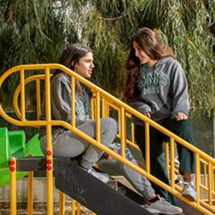 MMS Students Outside